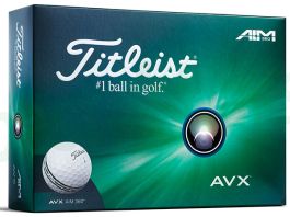 12 ball pack Titleist AVX AIM 360 white golf balls | Best4Balls