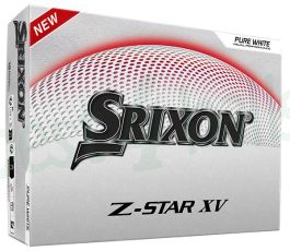 Srixon Z-Star XV Pure White golf balls, 12 ball pack at