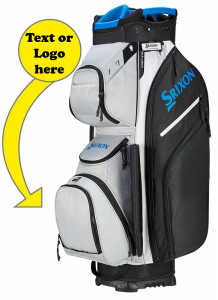 Srixon Premium personalised cart bag grey black blue | Best4Balls