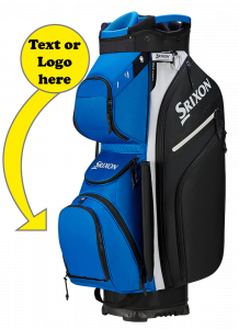 Srixon Premium Cart Bag personalised Personalised Blue/Black | Best4Balls