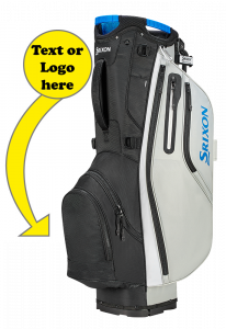 Personalised Srixon Premium Stand bag black grey blue | Best4Balls