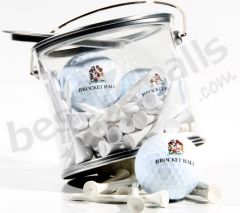Gift Bucket Tin With Personalised Golf Balls & Tees | Best4Balls