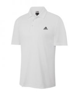 Adidas ClimaCool Solid Polo Golf Shirt - White