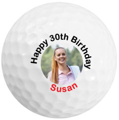 Personalised Happy Birthday with age golf balls | Best4Balls