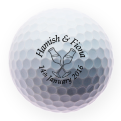 Anniversary Toast Printed Golf Balls | Best4Balls