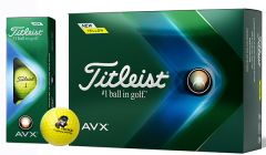 NEW AVX Yellow Titleist Personalised Golf Balls | Best4Balls