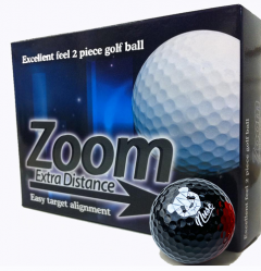 Black Logo Printed Golf Balls | Best4Balls