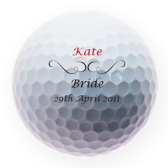 Bridal Party Personalised Golf Balls | Best4Balls