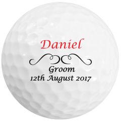 Groom Personalised Golf balls from Best4Balls