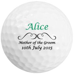 Mother of The  Groom Personalised Golf Balls | Best4Balls