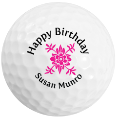Personalised Happy Birthday golf balls | Best4Balls