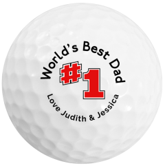 Personalised No 1 Dad golf balls | Best4Balls