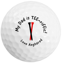 Teeriffic Dad Personalised Golf Balls | Best4Balls