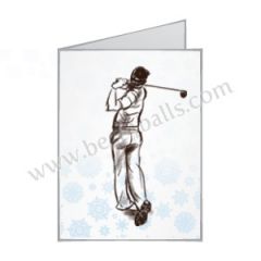 Male Christmas Golfer Card | Best4Balls