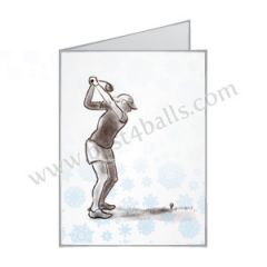Christmas Female Golfer Card | Best4Balls