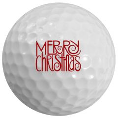 Festive Merry Christmas Holiday Printed Golf Ball | Best4Balls