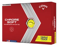 Callaway Chrome Soft Triple Track Yellow golf balls | Best4Balls