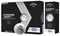 Personalised Callaway Chrome Soft X Triple Track golf balls | Best4Balls