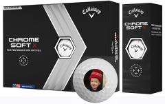 Personalised Chrome Soft X personalised golf balls | Best4Balls