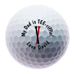 Teeriffic Dad Personalised Golf Balls | Best4Balls