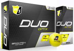 Wilson Duo Optix Yellow personalised golf balls