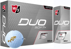 Wilson Duo Soft+ Logo Printed Golf Balls | Best4Balls