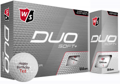 Wilson Duo Soft + personalised golf balls | Best4Balls