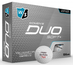 Wilson Women's Duo Soft + personalised golf balls | Best4Balls