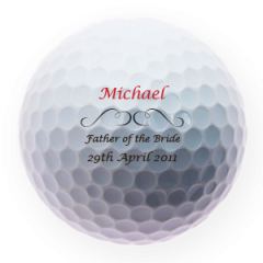 Father of the Bride Golf Ball Table Setting | Best4Balls