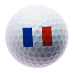 French Flag Printed Golf Balls | Best4Balls