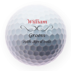 Groom Personalised Golf balls from Best4Balls