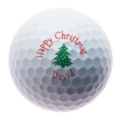 Christmas Tree personalised golf balls | Best4Balls