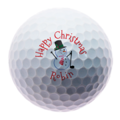 Personalised Snowman golf balls | Best4Balls