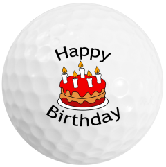 Happy Birthday Cake Golf Ball | Best4Balls