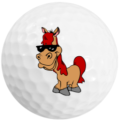 Horse Clip Art Printed Golf Balls | Best4Balls