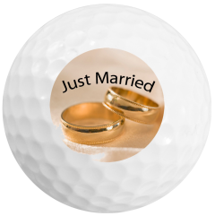 Just Married Golf Balls from Best4Balls