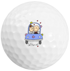 Just Married Golf Balls from Best4Balls