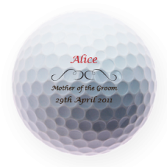 Mother of The  Groom Personalised Golf Balls | Best4Balls