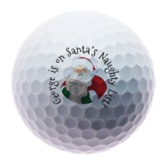 Naughty list Christmas golf balls | Best4Balls