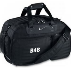 Personalised Nike Departure Small Duffle Bag (Black/Silver) | Best4Balls