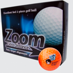 Orange Logo Printed Golf Balls | Best4Balls