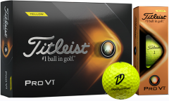 Logo Printed Titleist Pro V1 Yellow golf balls | Best4Balls