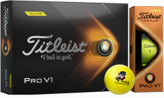 Titleist Pro V1 Yellow personalised golf balls | Best4Balls