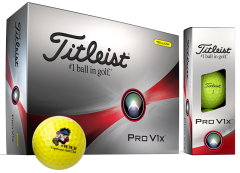 Personalised 2023 Titleist Pro V1x Yellow golf balls | Best4Balls