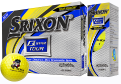 Personalised Srixon Q Star Yellow golf balls | Best4Balls