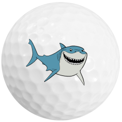 Shark Printed Golf Balls from Best4Balls