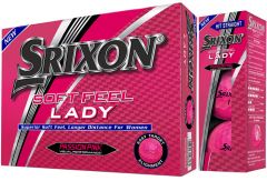 Srixon Logo Ladies Soft-Feel Pink Golf Balls  | Best4Balls