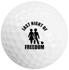 Last Night of Freedom Stag Do Personalised Golf Balls | Best4Balls