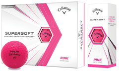 Personalised Callaway Supersoft pink golf balls | Best4Balls