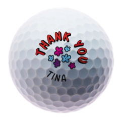 Personalised Thank You golf balls |  Best4Balls
